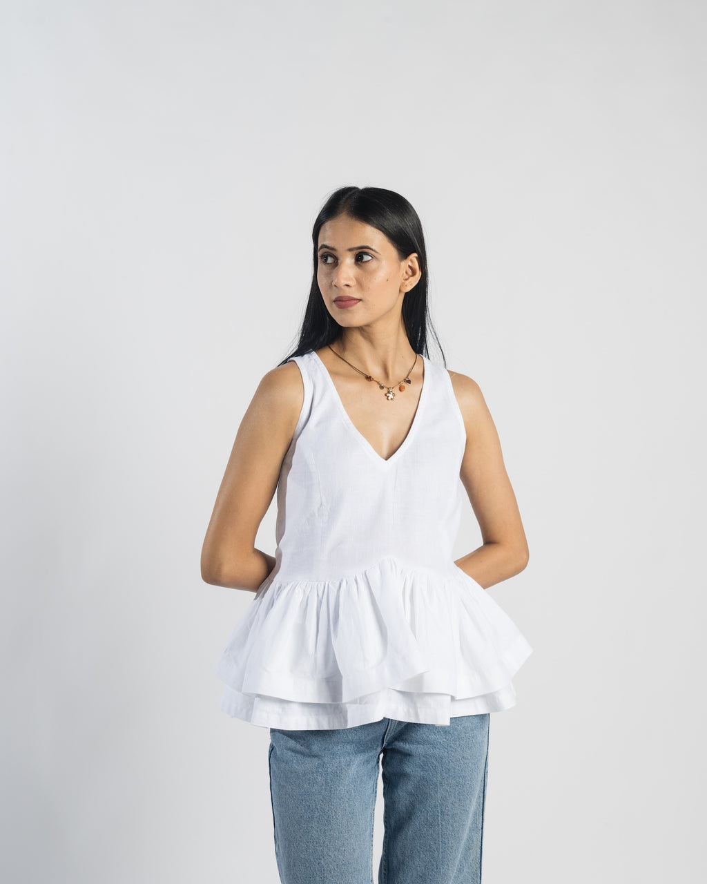 Cascade Peplum top