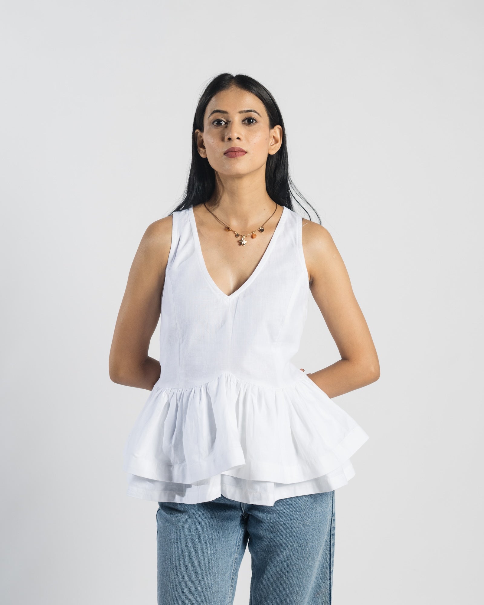 Cascade Peplum top