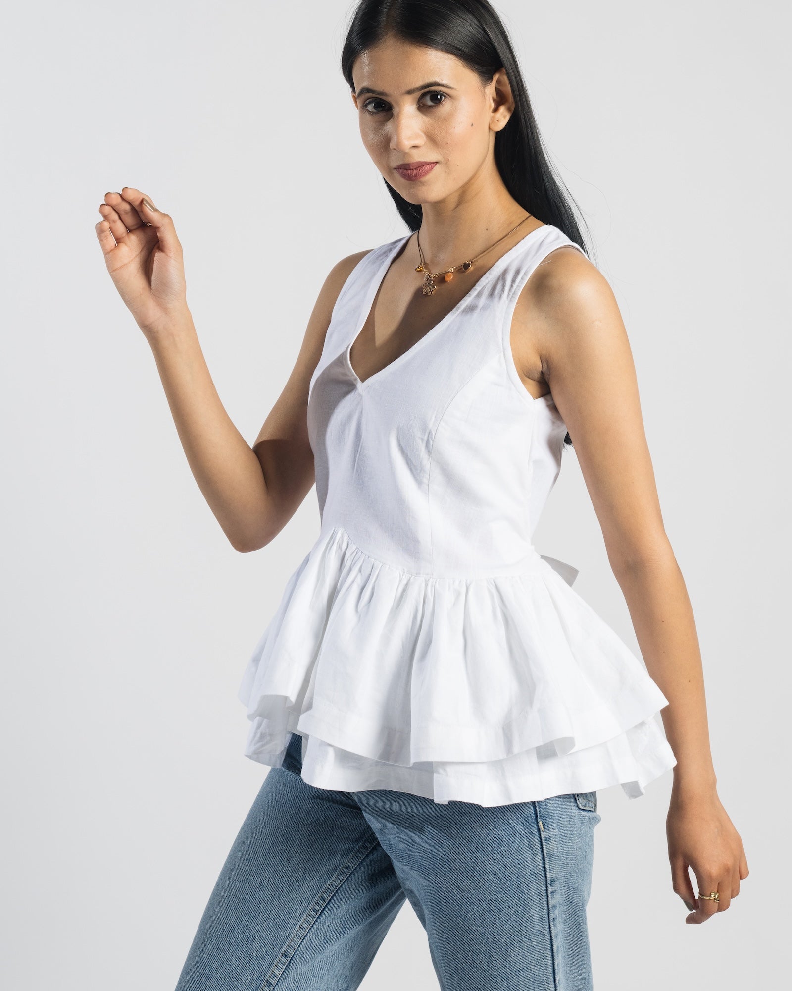 Cascade Peplum top