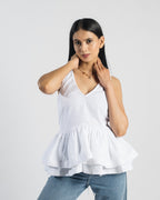 Cascade Peplum top