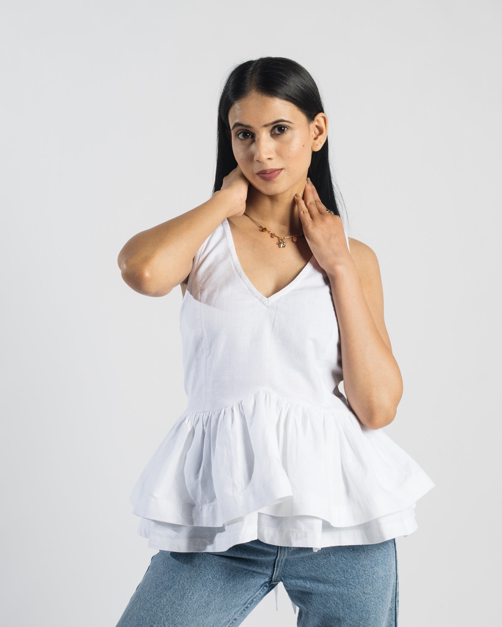 Cascade Peplum top