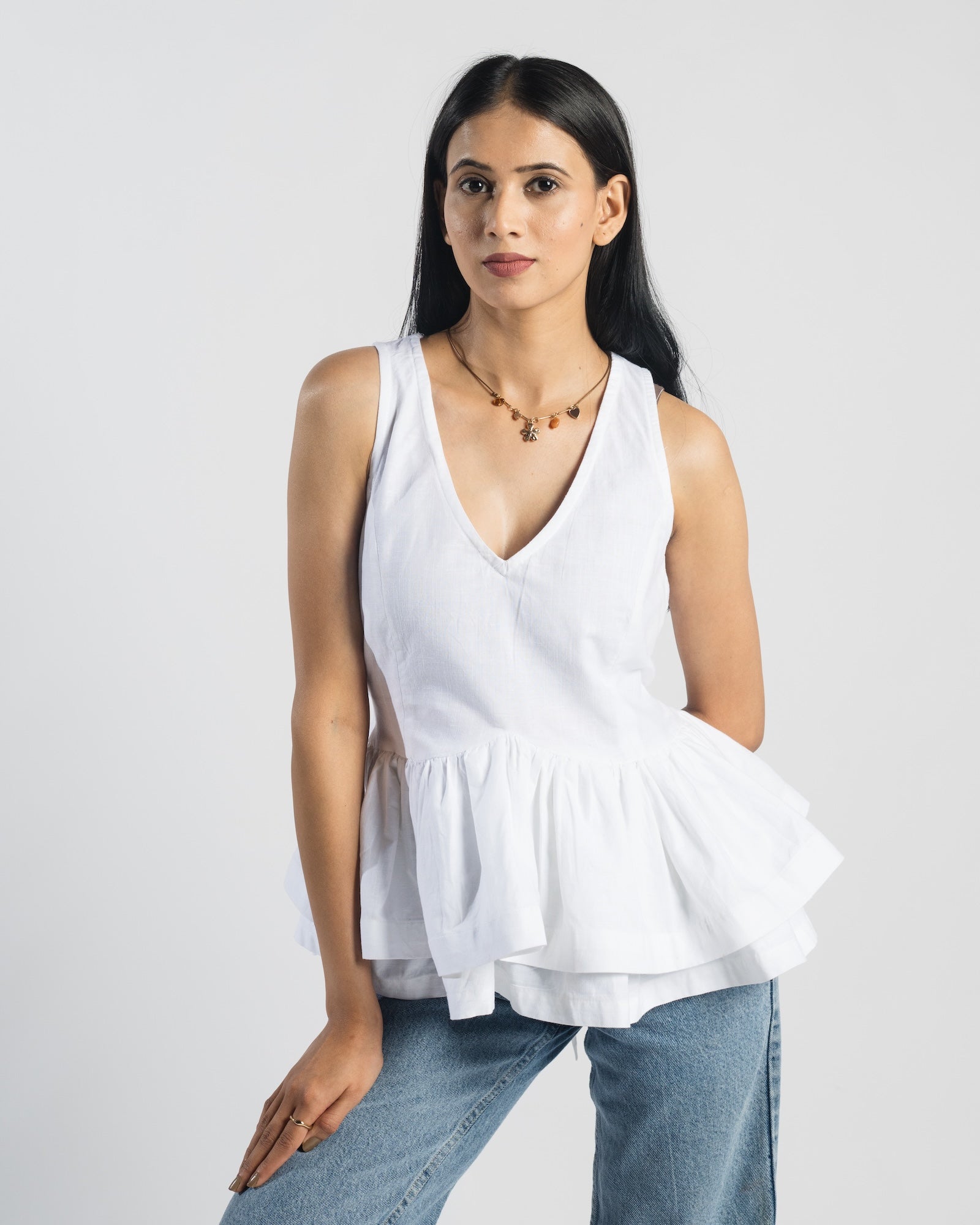 Cascade Peplum top