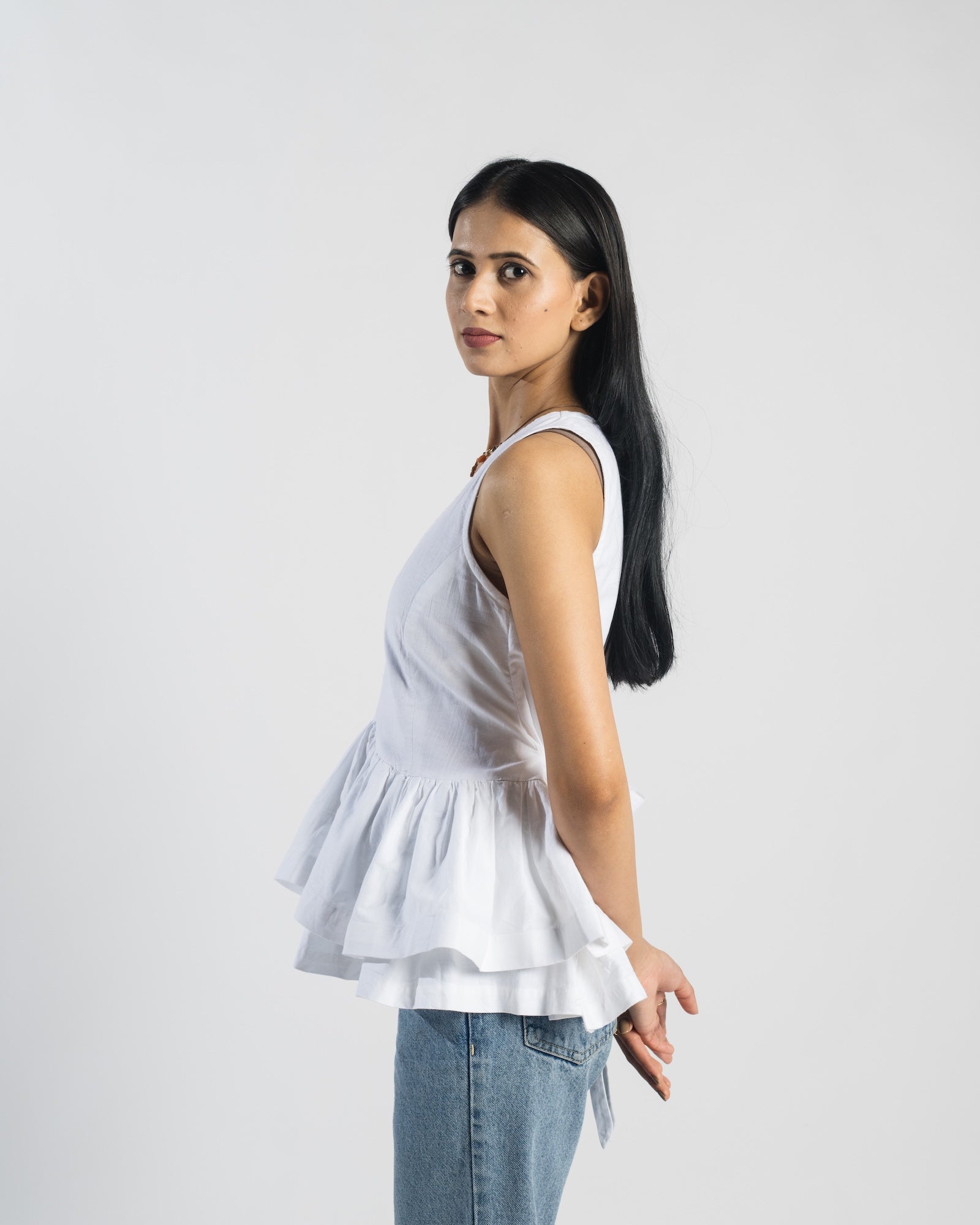 Cascade Peplum top